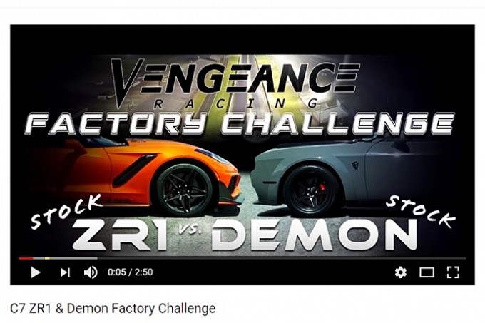 動画で ZR1 vs DEMON を見た